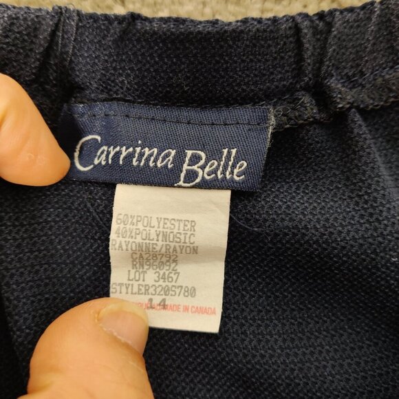 Carrina Belle Women's Cargo Skirt Sz 14 Navy Rayon Blend Casual Summer Outerwear - Picture 2 of 9